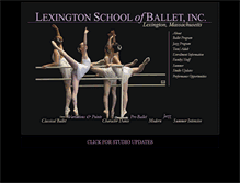 Tablet Screenshot of lexingtonschoolofballet.com